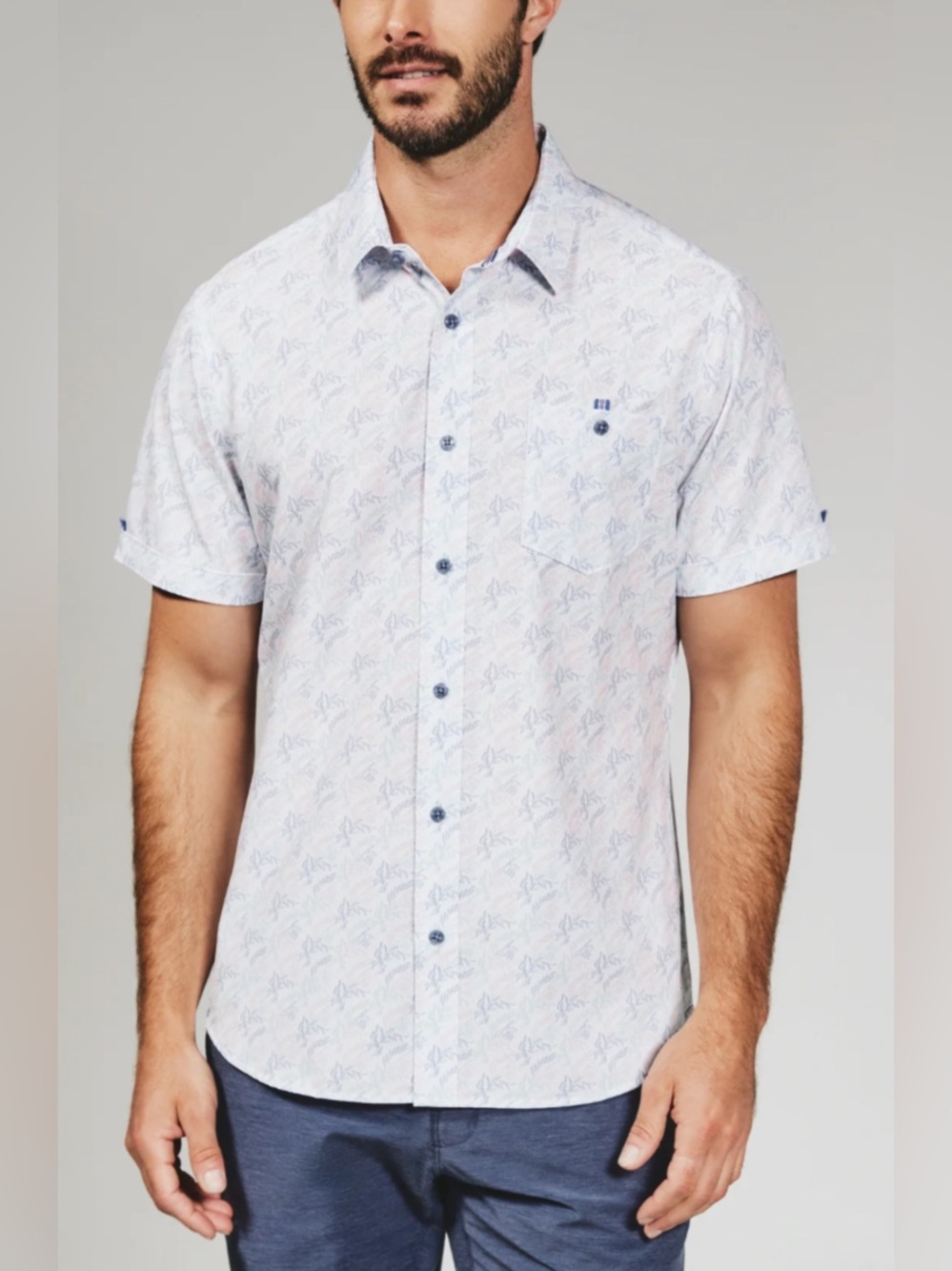 7 Diamonds Rubens Short Sleeve Shirt Size M
